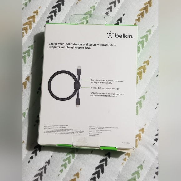 USB-C TO USB-C CABLE WITH STRAP - Picture 2 of 3